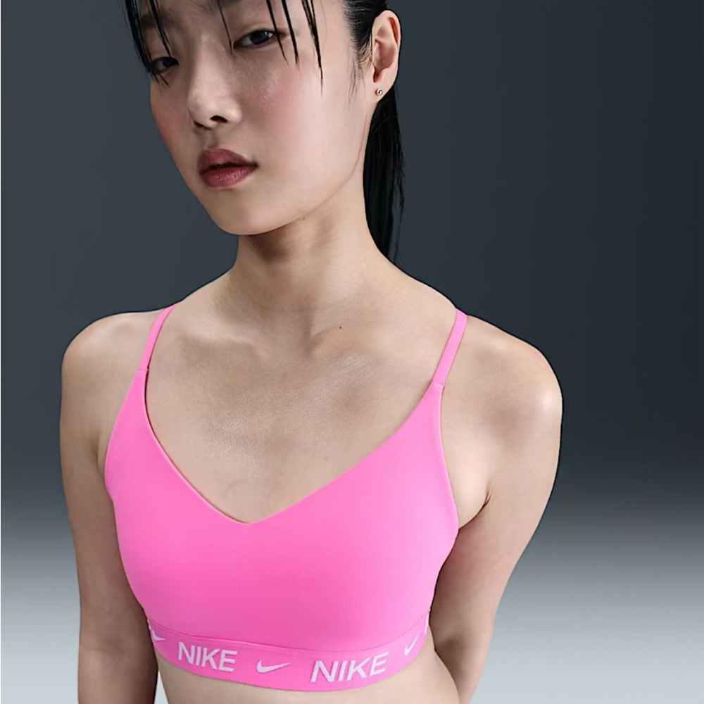 Nike Indy Women's Large Light Support Padded Adjustable Sports Playful Pink NWT